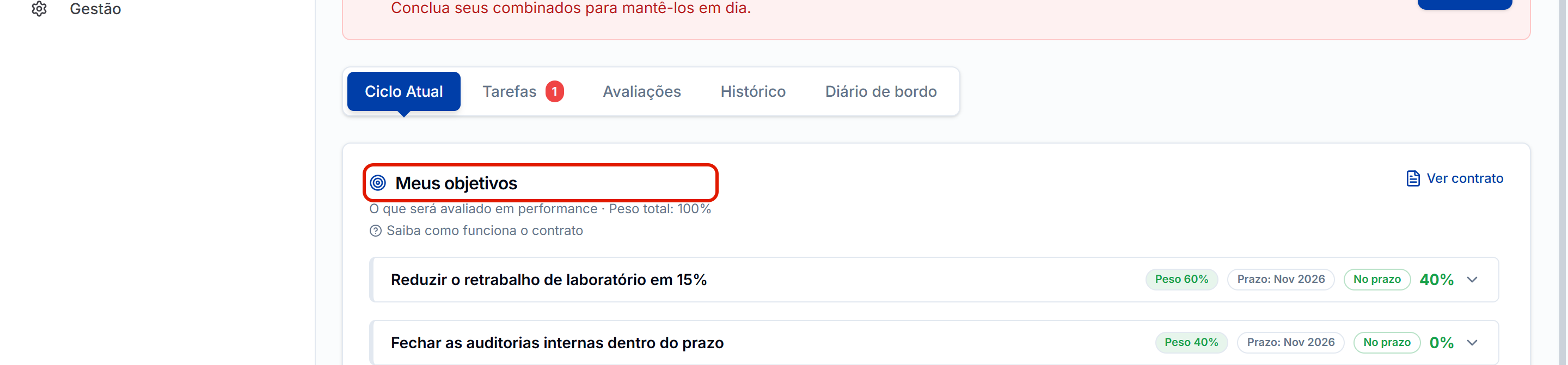 Bloco meus objetivos