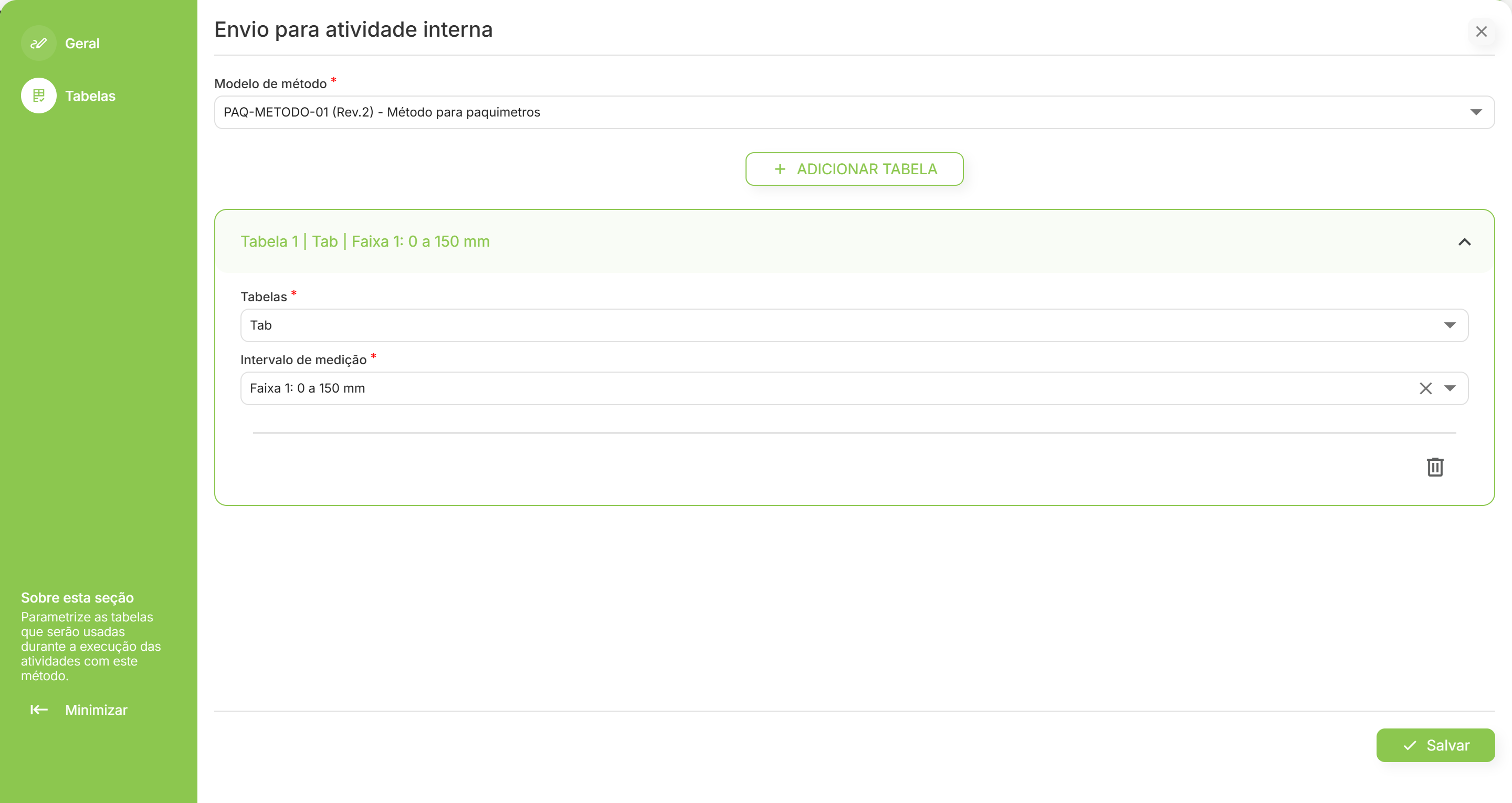 Tabela 1 preenchida
