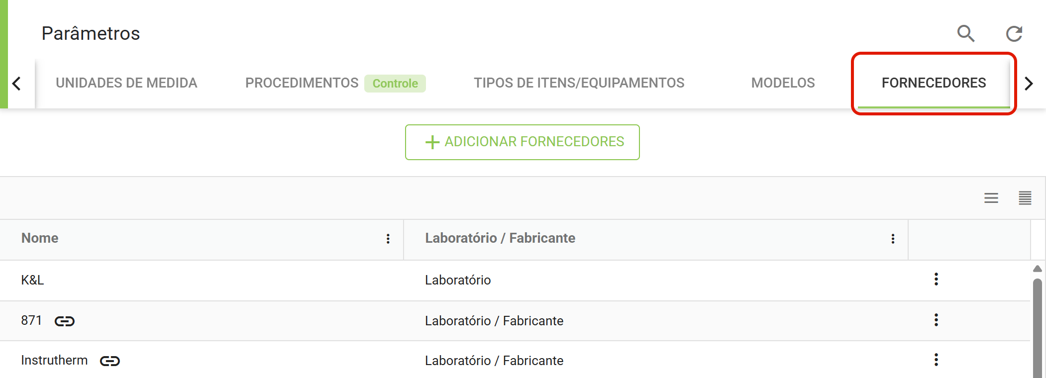 Passo2 aba fornecedores