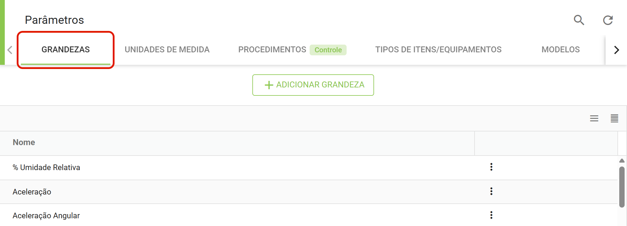 Passo2 aba grandezas