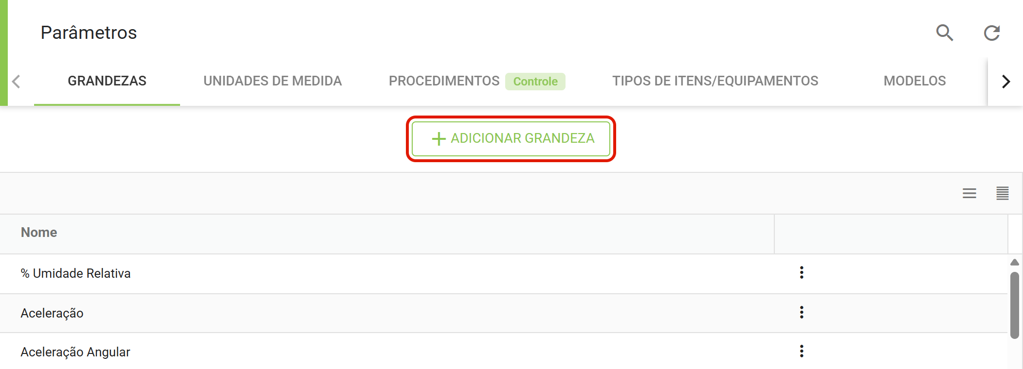 Passo3 botao adicionar grandeza