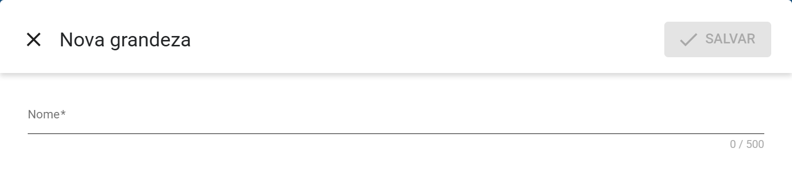 Formulario nova grandeza