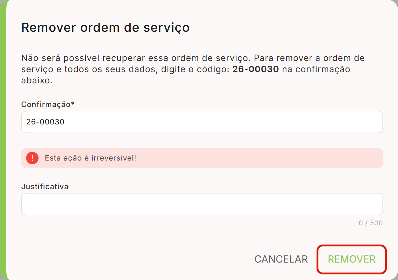 Codigo digitado e botao liberado