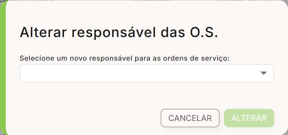Dialogo alterar responsavel das os