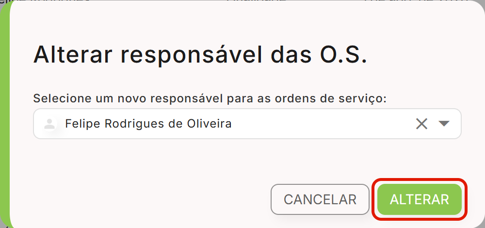 Botao alterar