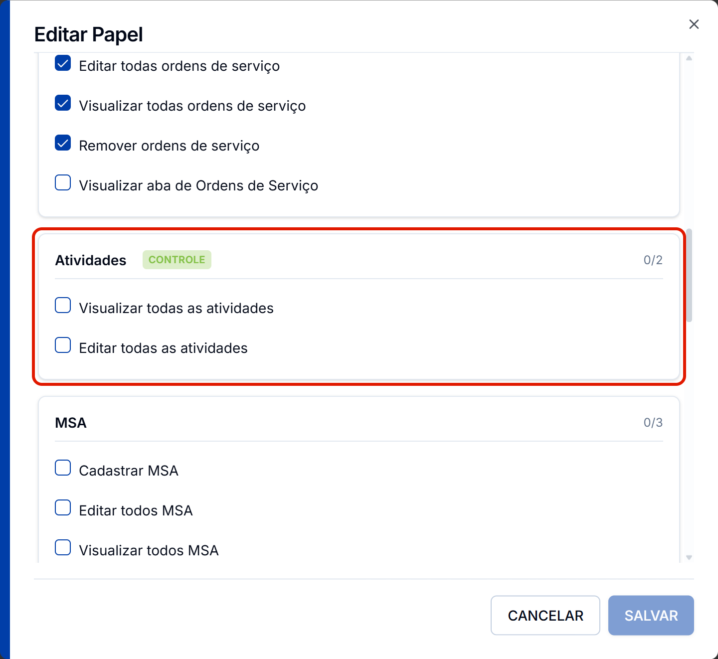 Bloco atividades