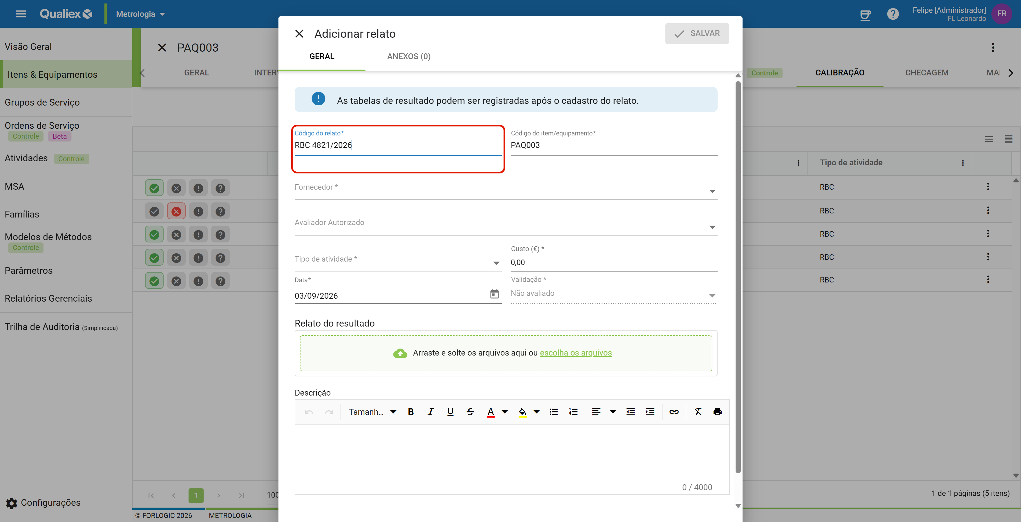 Passo3 codigo do relato