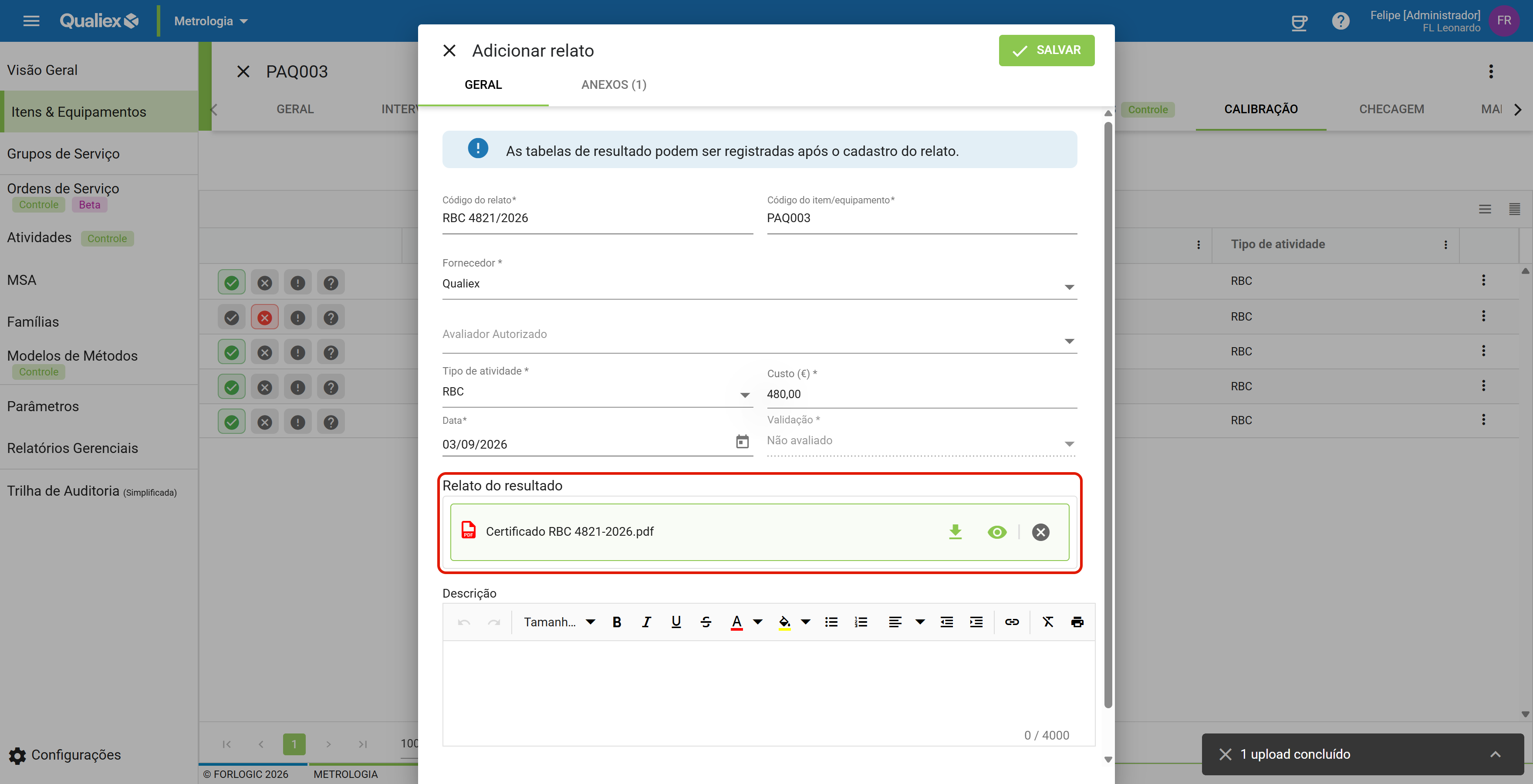 Passo10 certificado anexado