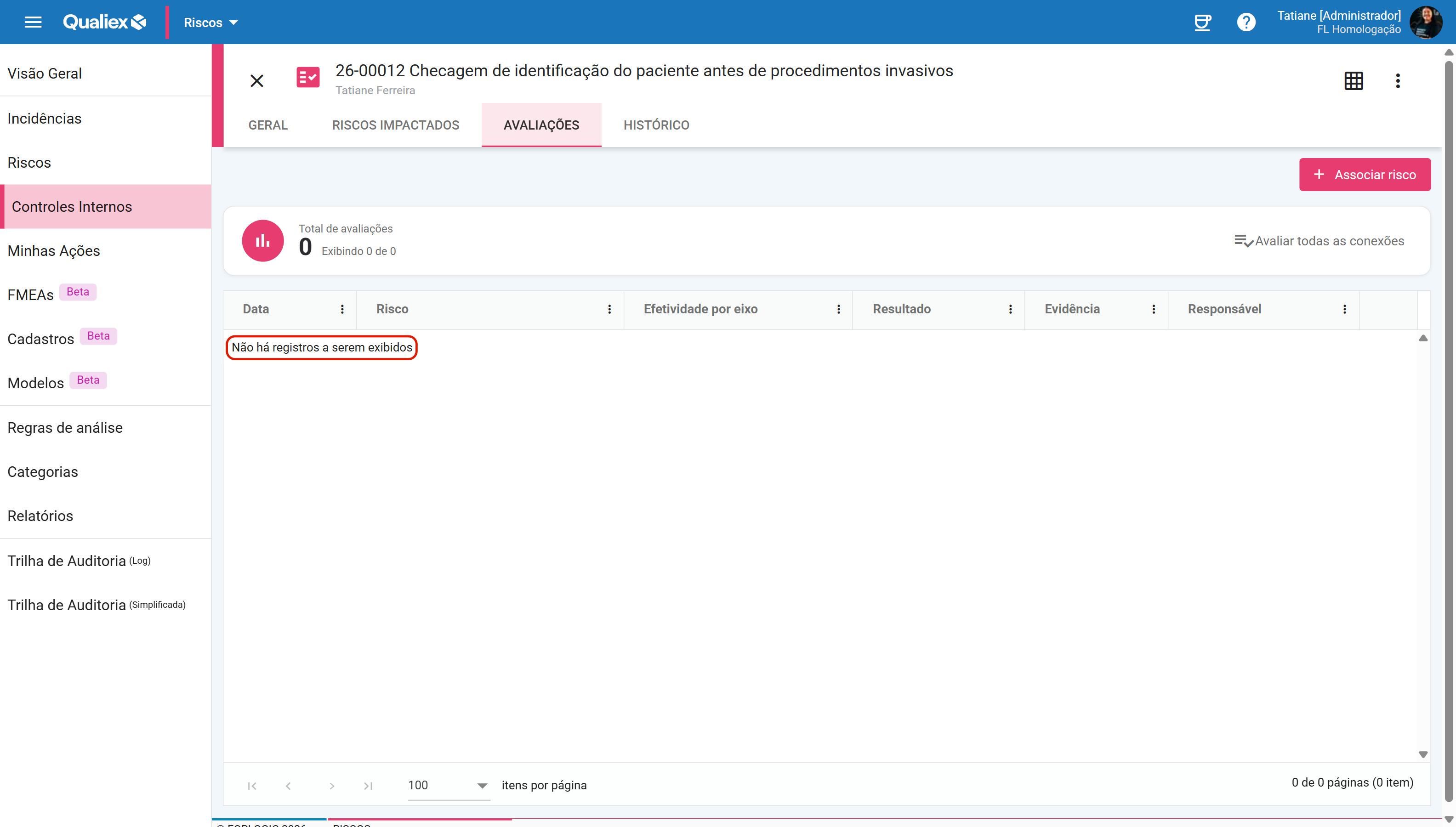 Avaliacoes sem nenhuma verificacao