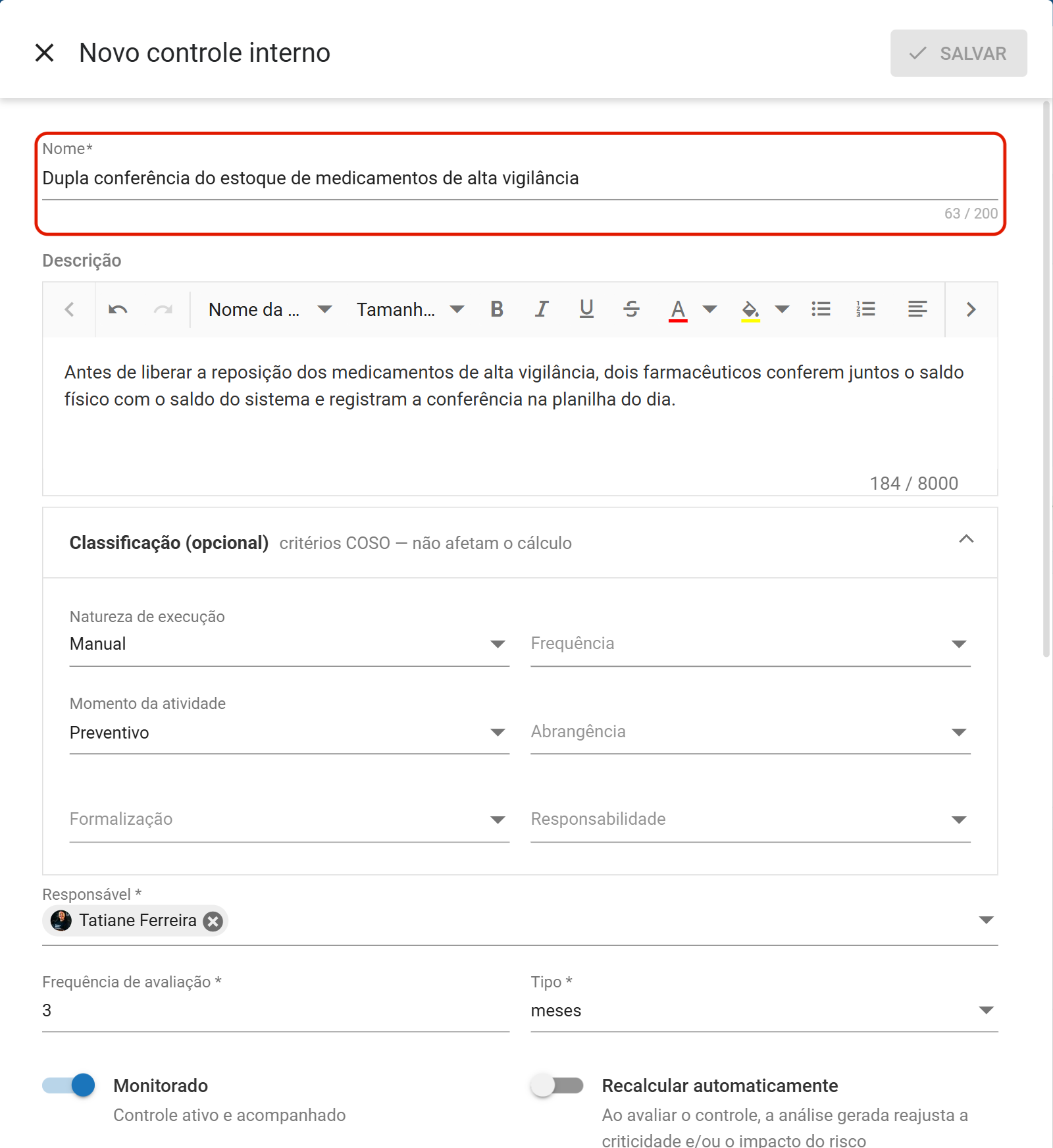 Formulario com os mesmos campos da biblioteca