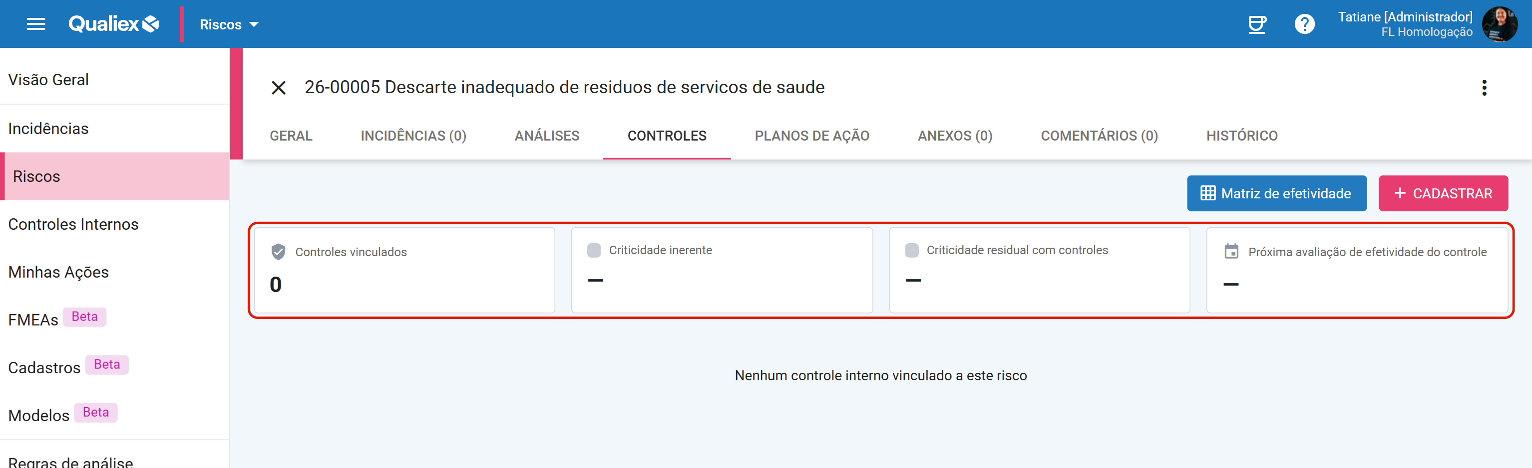Quatro indicadores com zero e traco sem analise