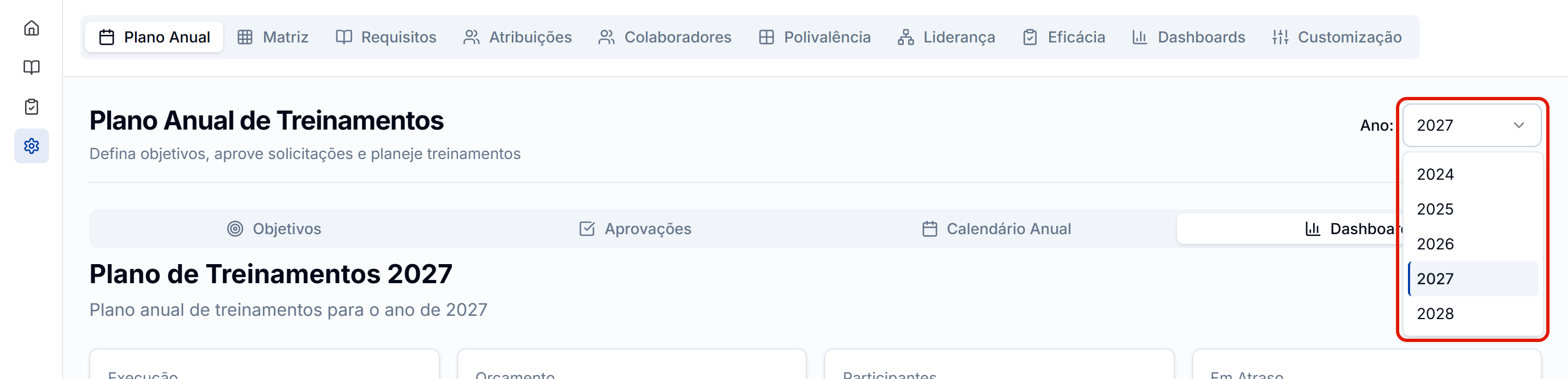 Seletor ano com 2027